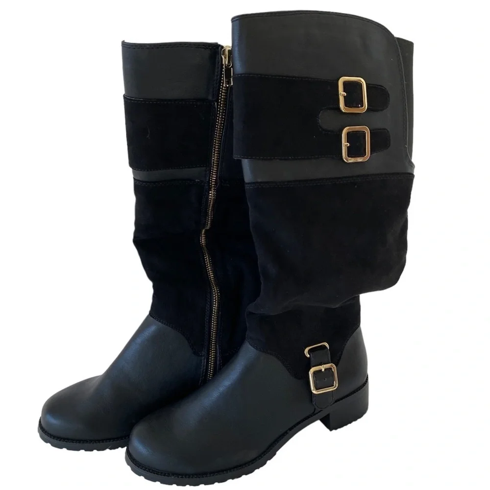 Bella Vita Adriannii Black Mid Calf Riding Boots